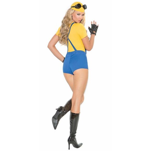 Subordinate Minion Costume 4Pc Womens Size M L Halloween Roleplay Cosplay Outfit - Picture 7 of 7